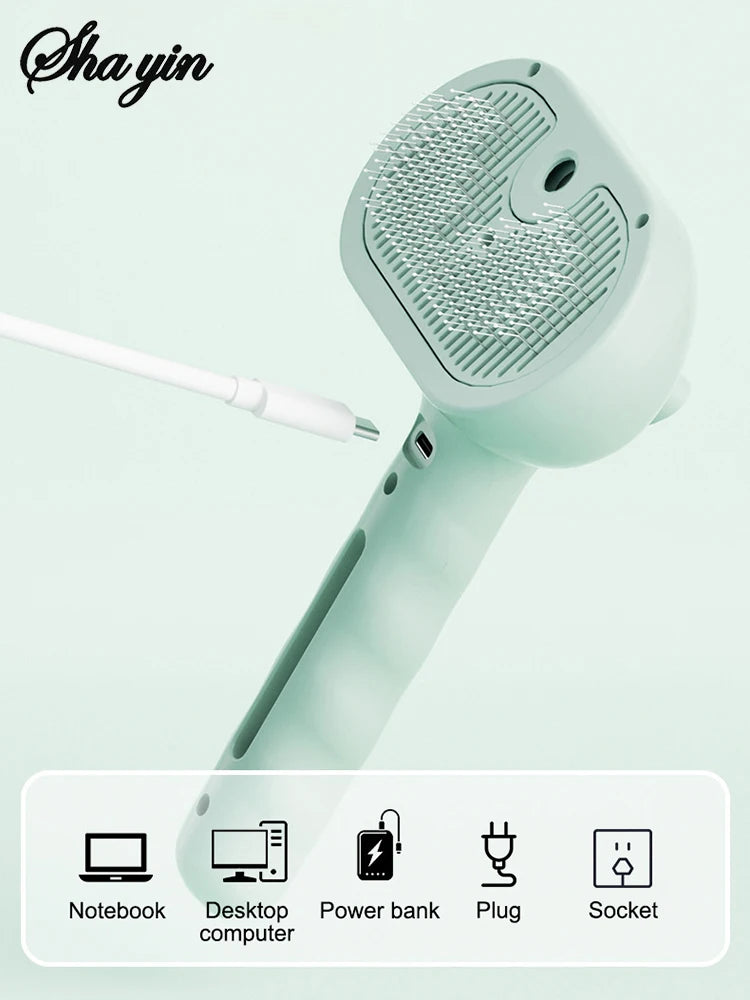 Pet Clean Steam Spray Dog Grooming Brush Unique Steam Brush For Dogs Luxury Grooming Brush Dog Steam Brush C