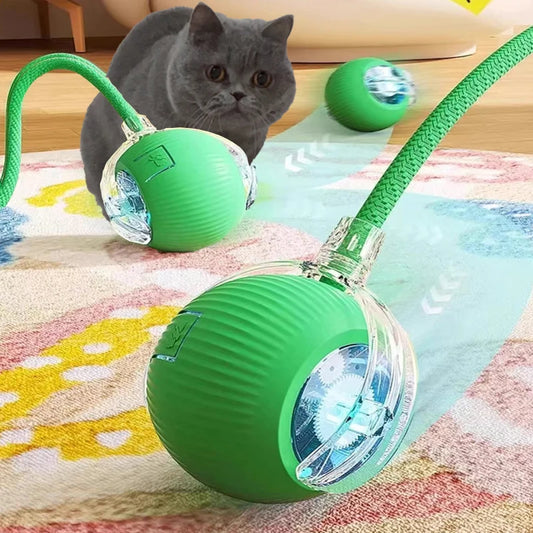 New Cat Interactive Ball Toy,Automatic Rolling Cat Ball Rechargeable,Smart Kitten Interactive Toy,Intelligent Balls Toy for Cat