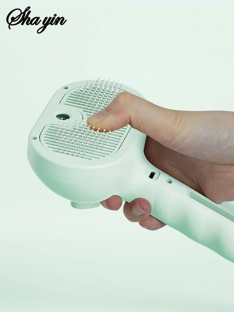 Pet Clean Steam Spray Dog Grooming Brush Unique Steam Brush For Dogs Luxury Grooming Brush Dog Steam Brush C