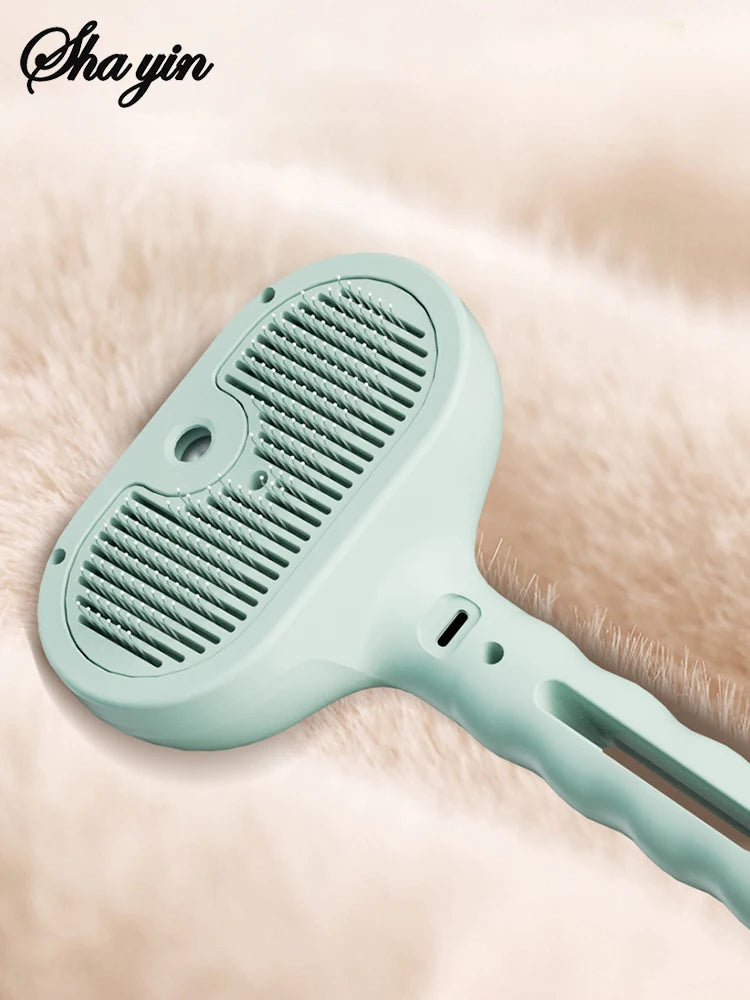 Pet Clean Steam Spray Dog Grooming Brush Unique Steam Brush For Dogs Luxury Grooming Brush Dog Steam Brush C