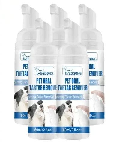 Pet Tartar Remover Natural Plaques Off & Tartar Remover for Dogs & Cats Freshen Breath Foam for Dogs & Cats Support Healthy Gums
