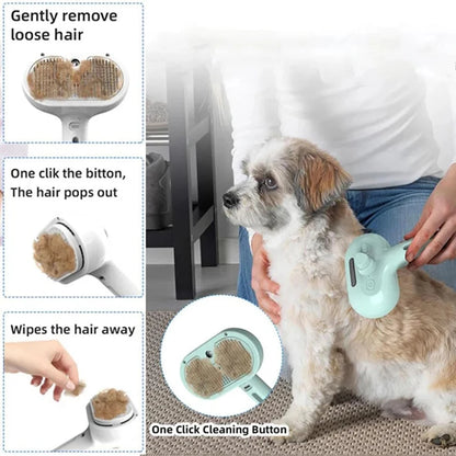 Pet Clean Steam Spray Dog Grooming Brush Unique Steam Brush For Dogs Luxury Grooming Brush Dog Steam Brush C
