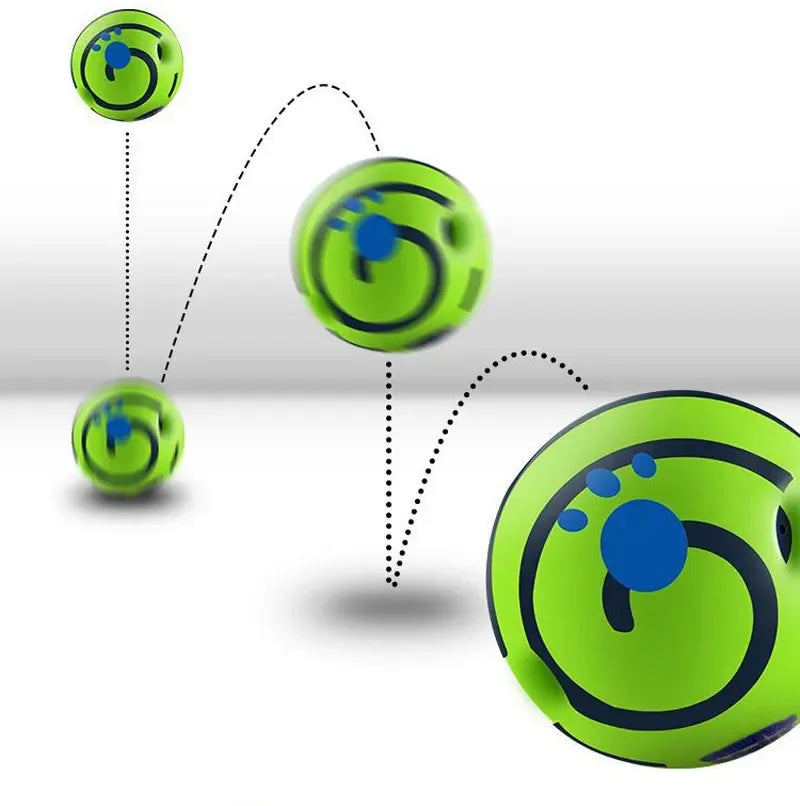 Wobble Wag Giggle Glow Ball Interactive Dog Attention Toy Fun Giggle Sounds Ball When Rolled or Shaken for Pet Dog Fun