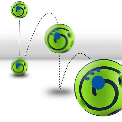 Wobble Wag Giggle Glow Ball Interactive Dog Attention Toy Fun Giggle Sounds Ball When Rolled or Shaken for Pet Dog Fun